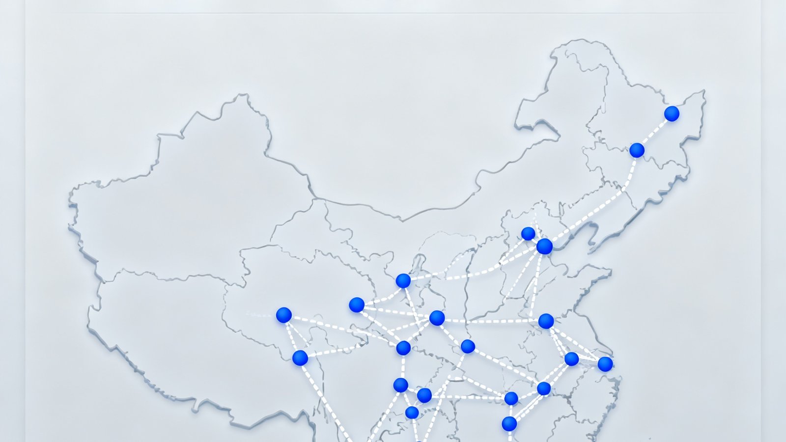 多线路智能调度系统后台界面，三组信号指示灯全绿，显示当前三条备用线路均处于待命状态，网络拓扑图展示全国节点分布